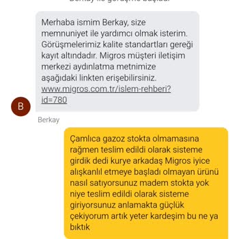 Migros Hemen'de Eksik Ürün Sorunu Ve Yanıltıcı Teslimat