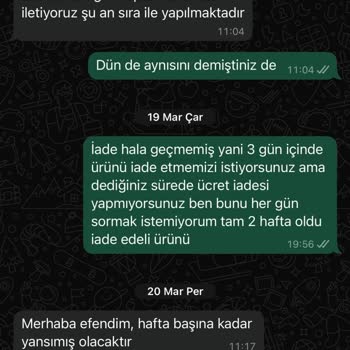 İade Sürecinde Oyalama Ve Kalitesiz Ürün Deneyimi