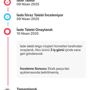 Kargo Hasarı Ve Letgo'nun Sorumluluk Almaması