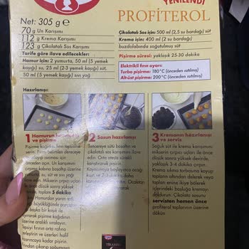 Dr. Oetker Profiterol Sosu Hayal Kırıklığı Yarattı