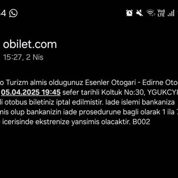 Öğrenci Bilet İadesi Sorunu: İade Edilmeyen 500 TL