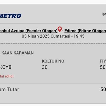 Öğrenci Bilet İadesi Sorunu: İade Edilmeyen 500 TL