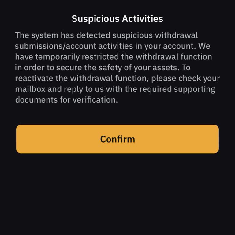 I Can’t Withdraw ₺9000 from My Bybit Account for 15 Days Due to Ongoing Risk Alert