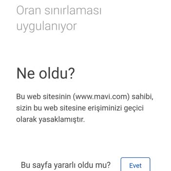 Mavi.com Erişim Engeli: İade Sonrası Sorunlar