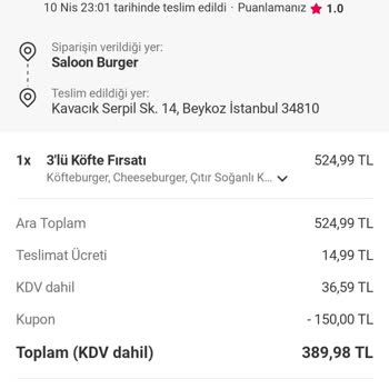 Yanlış Sipariş Ve Çözülmeyen Sorun