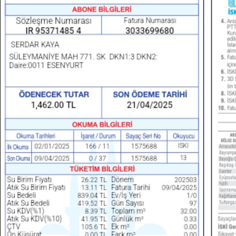 Boş Eve Yüksek Su Faturası Şoku