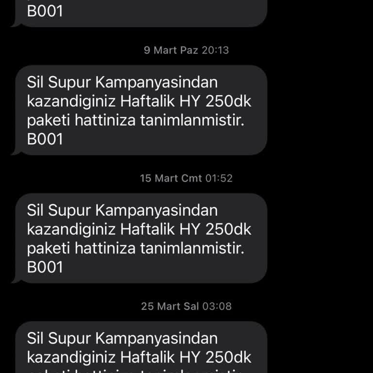 Türk Telekom Sil Süpür'de Tekrarlayan 250 Dakika Sorunu