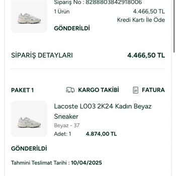 Lacoste Ve Hepsijet Arasında Kaybolan Ürün