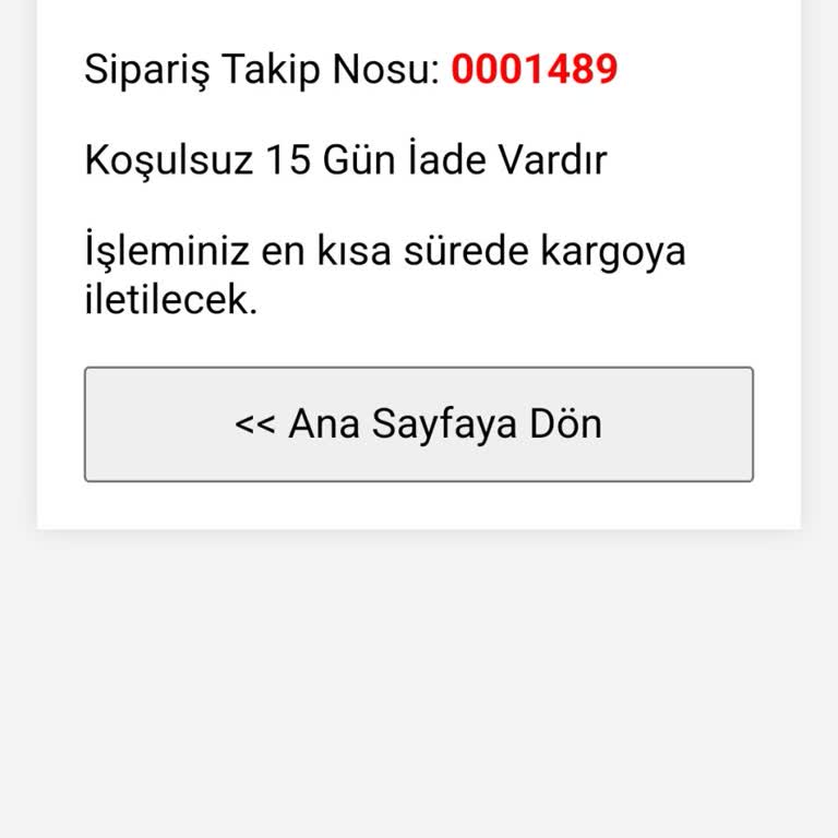 Kapıda Ödeme Sorunu Ve İptal Edilemeyen Sipariş