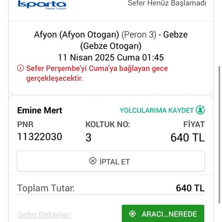 Çifte Satış Krizi: Gece Yolculuğunda Hayal Kırıklığı