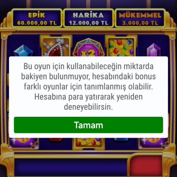 Oyun Hatası Nedeniyle Bakiyem Düşüyor