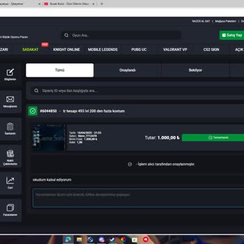 GameSatış Satın Alınan Hesap Teslim Edilmedi
