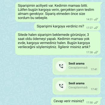 Zoompet.com.tr Üzerinden Yapılan Alışverişte Sorun