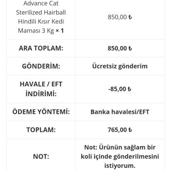 Zoompet.com.tr Üzerinden Yapılan Alışverişte Sorun