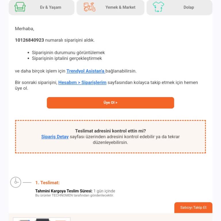 Kayıp Sipariş: Trendyol'da Görünmeyen Saat
