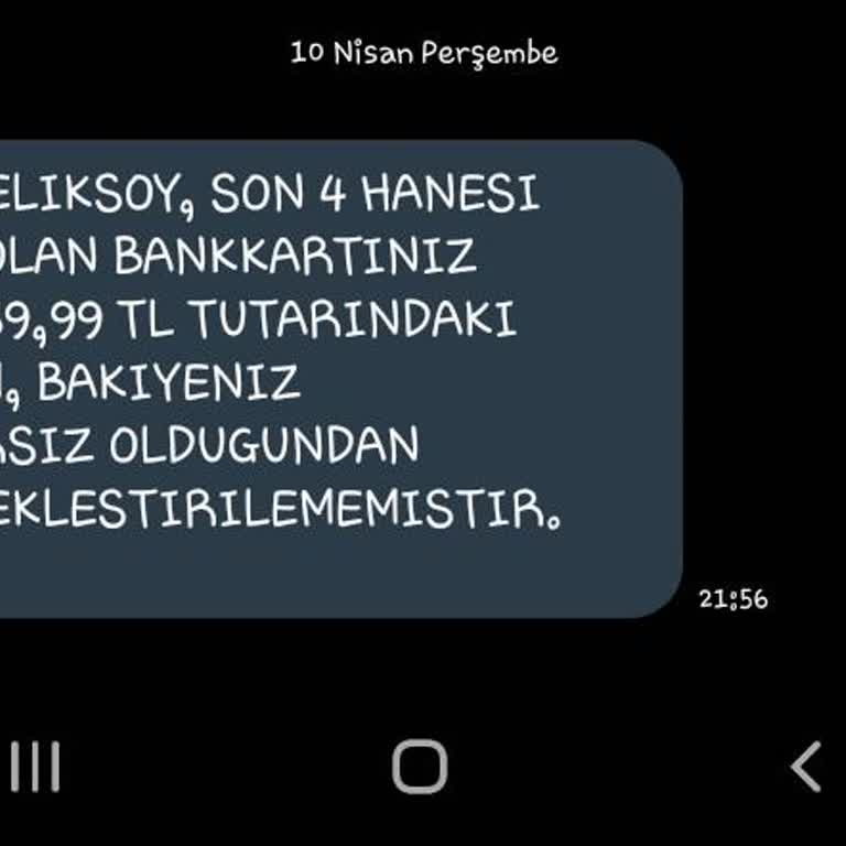 İzinsiz Para Çekimi Ve Yetersiz Bakiye Uyarısı