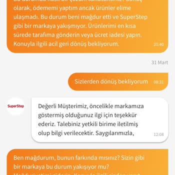 Trendyol Ve SuperStep Satıcısının Eksik Teslimat Sorunu Ve İlgisizliği
