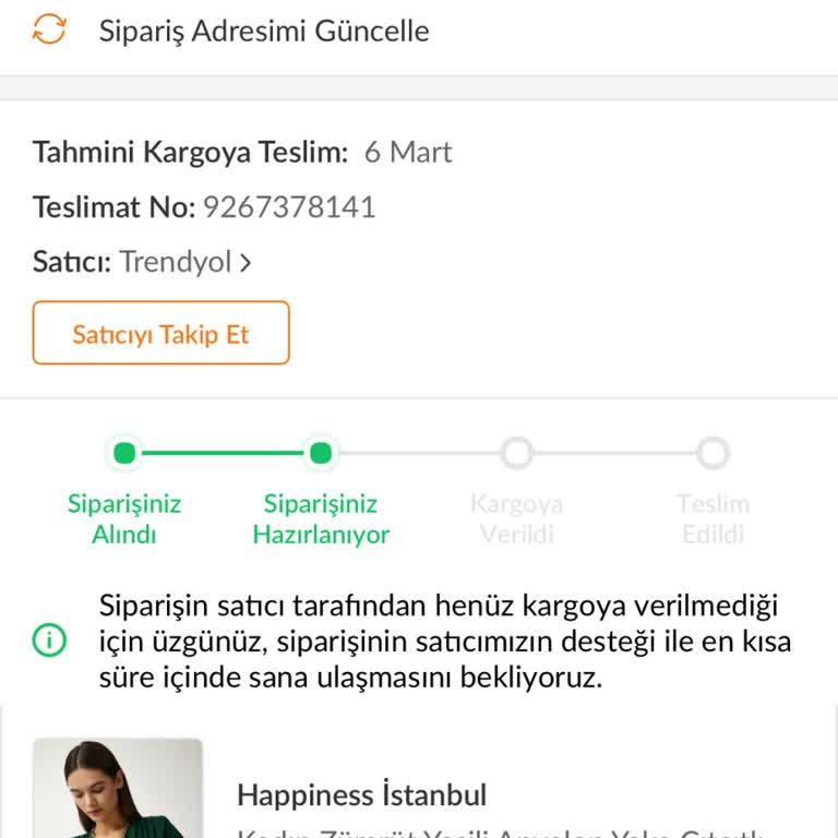 Trendyol'da Uzayan Sipariş Ve İletişim Sorunları