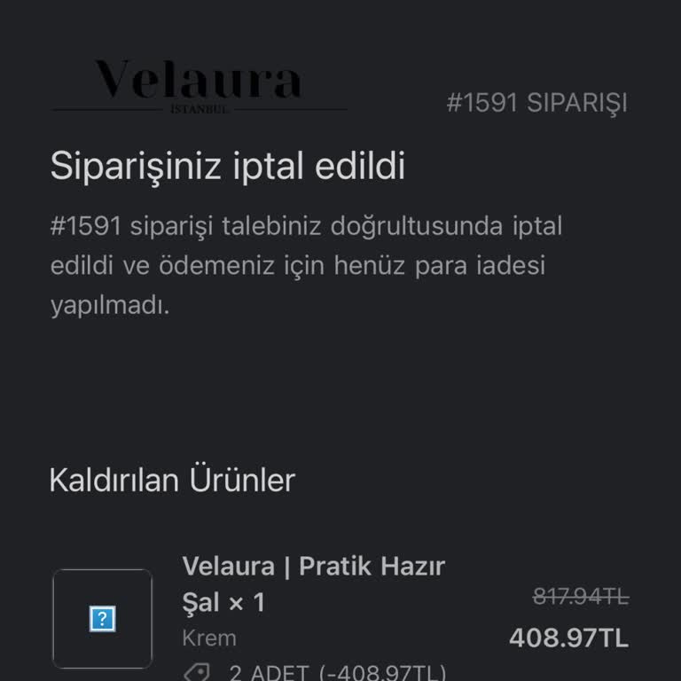 İade Edilmeyen Para Ve Kötü Müşteri Hizmetleri