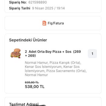 Kaybolan Pizza Siparişi Ve İlgisiz Müşteri Hizmetleri
