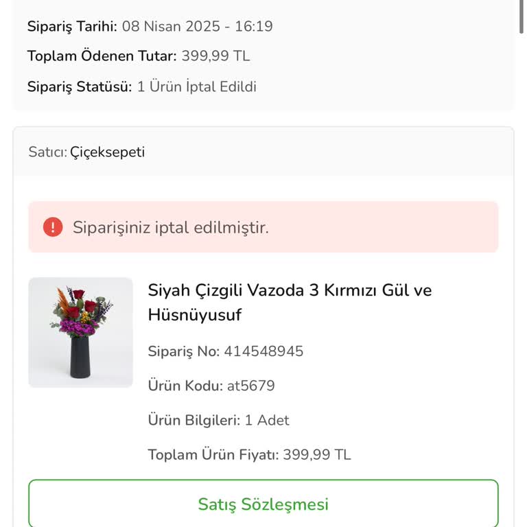 Yanlış Çiçek Gönderimi Ve Teslimat Krizi: Çiçek Sepeti Mağduriyeti