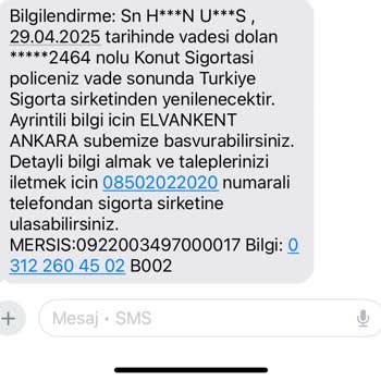 İzinsiz Yenilenen Konut Sigortası İçin Acil İptal Talebi
