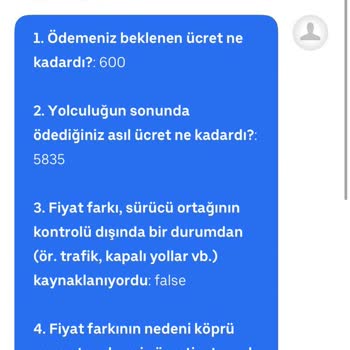 Uber Yolculuğunda Yanlış Ücret Çekimi Ve İletişim Sorunu