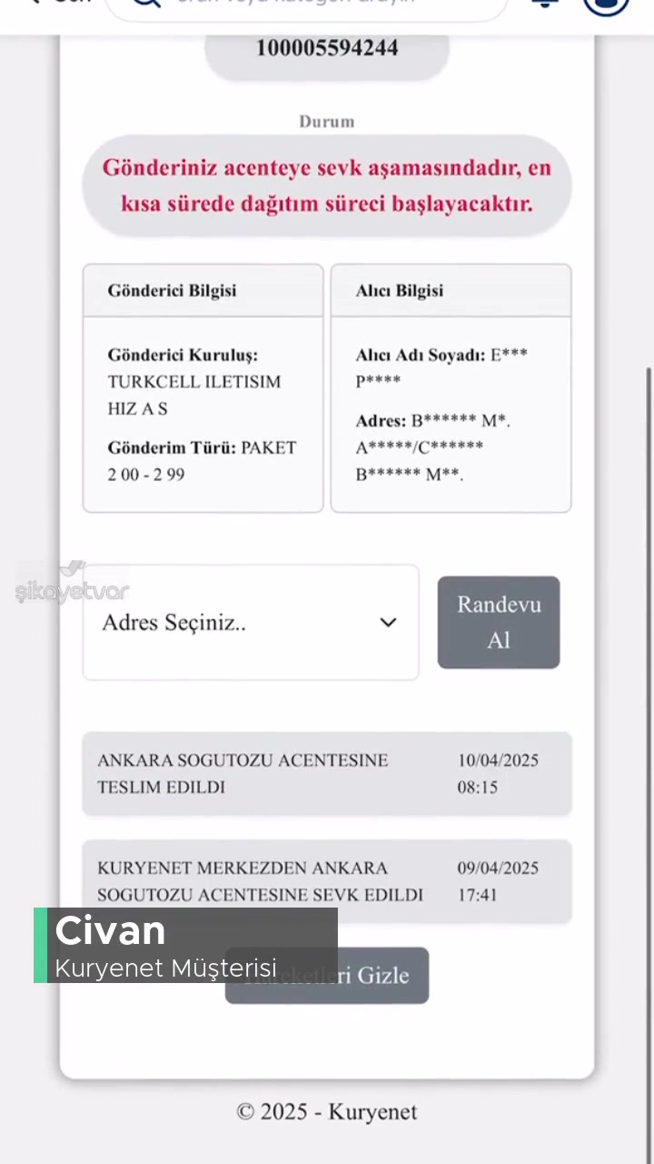 Kuryenet Kargom Dağıtıma Çıkmıyor videonun kapak resmi