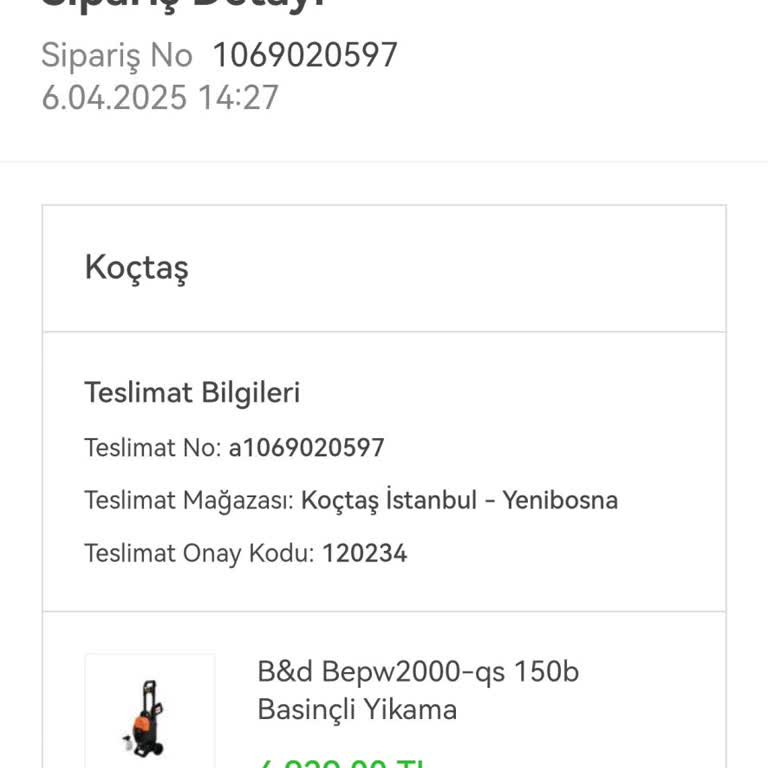 Koçtaş'ta Online Sipariş Karmaşası Ve İletişim Eksikliği