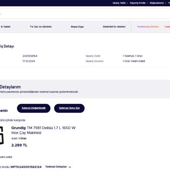 Grundig Çay Makinesi: Küflenme Ve Boya Sorunu
