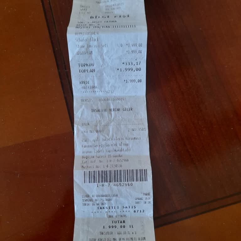 Açılmamış Ürünün İadesi Kabul Edilmiyor