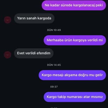 Kargoya Verilmeyen Ürün Ve Sürekli Bahaneler