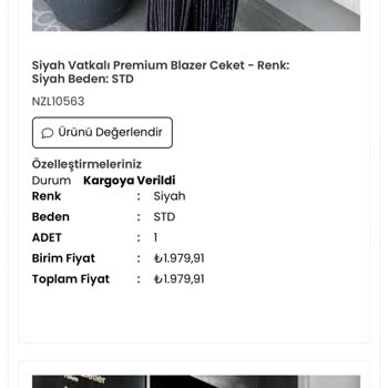 Kargoya Verilmeyen Ürün İçin İade Sorunu