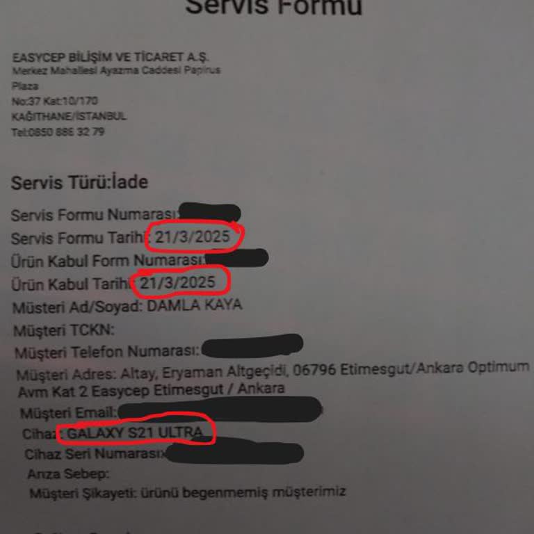 Galaxy S21 Ultra İade Sürecinde Belirsizlik