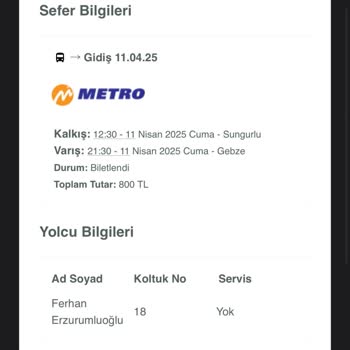 İptal Edilen Biletin Bilinmezliği