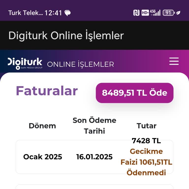 Digiturk Üyelik Uzatma Ve Haksız Ücret Talebi