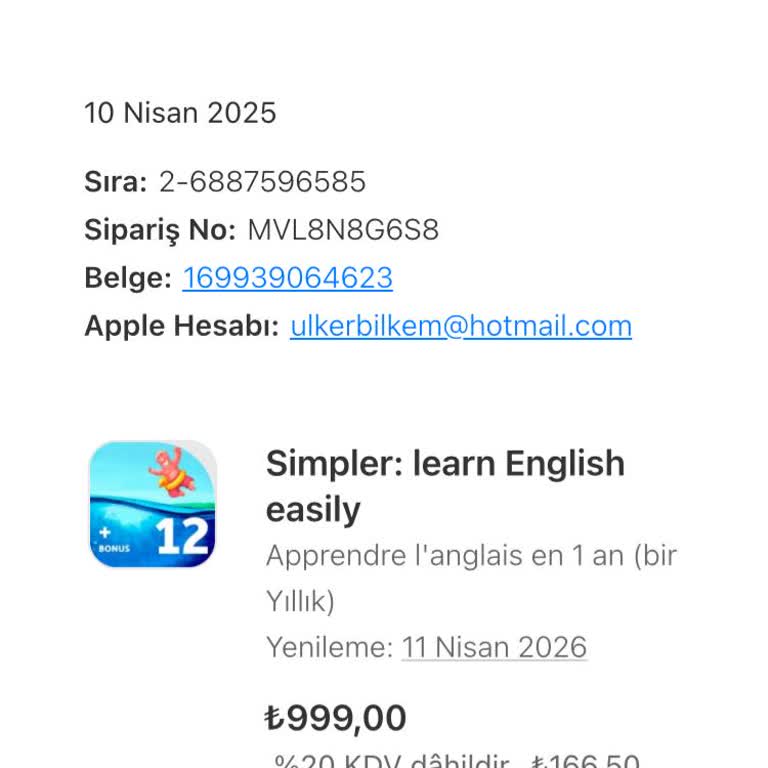 Simpler Learn English Abonelik Ücreti Sürprizi