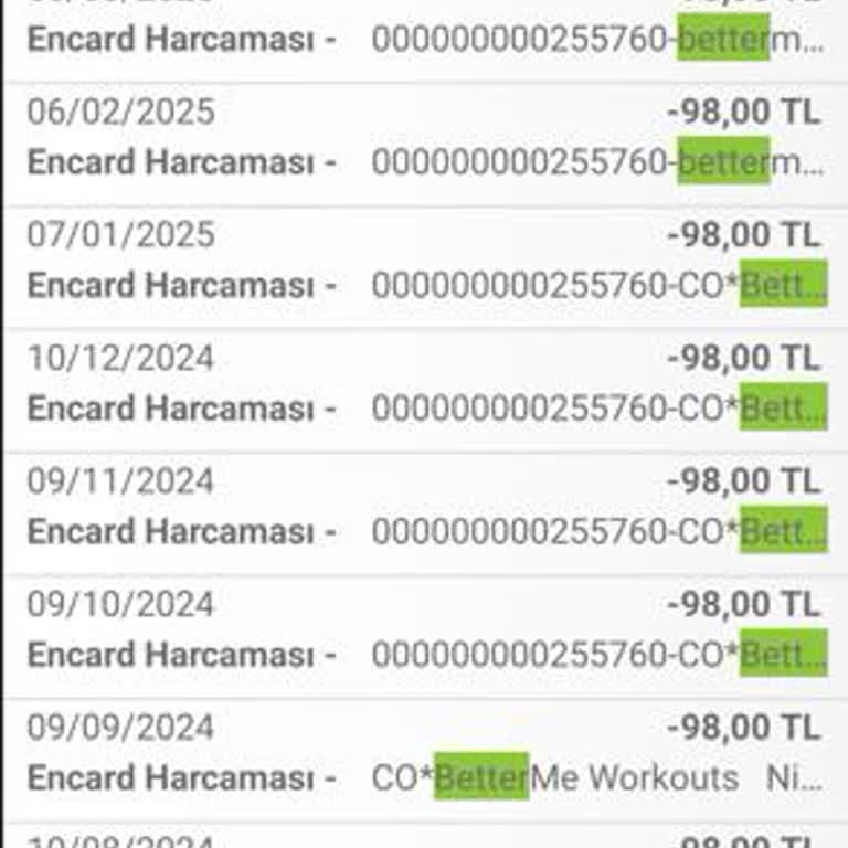 Betterme unbefugte Abbuchungen von meiner Karte seit 2023, Rückerstattung gefordert