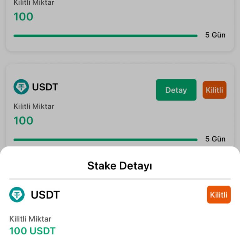 USDT Stake Süresi Uzatımı Ve Faiz Sorunu