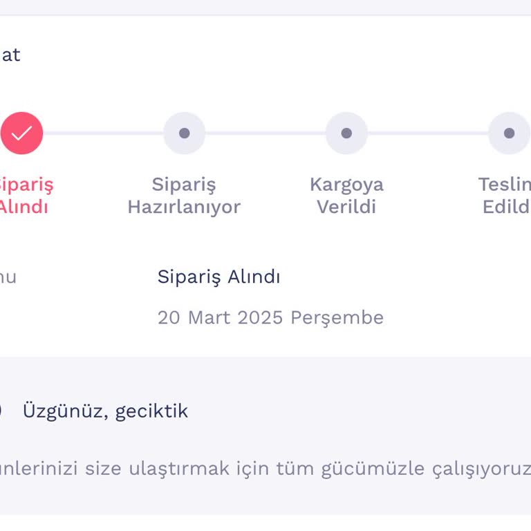 Penti Siparişinde Gecikme Ve Hayal Kırıklığı