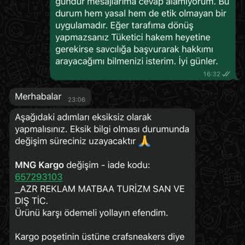 Yanlış Ürün Ve Haksız Ücret Talebi
