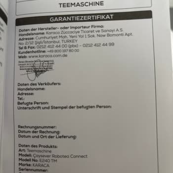 Karaca Çay Makinesi Tuşları Yıpranıyor!