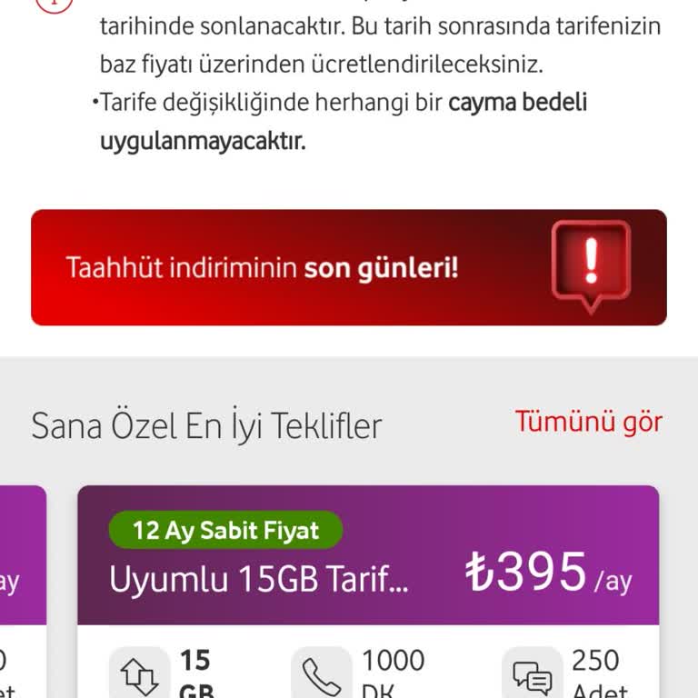 Vodafone Tarifesi: Fiyat Artışı Ve Taahhüt Sorunu