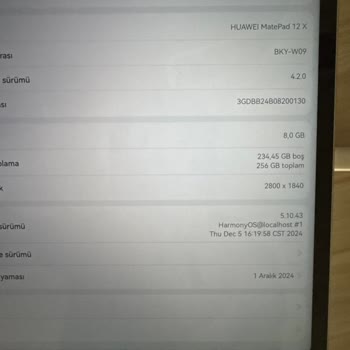 Yanlış Ürün Özellikleri: Huawei Tablet Siparişimde Sorun Yaşadım