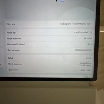 Yanlış Ürün Özellikleri: Huawei Tablet Siparişimde Sorun Yaşadım