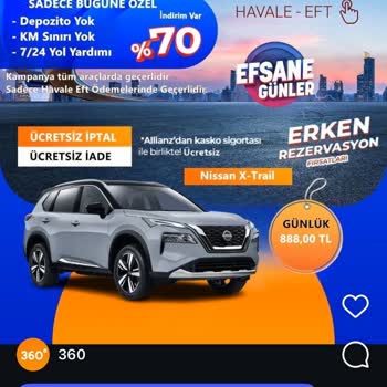 Yolcu 360 Üzerinden Kiralama Kabusu