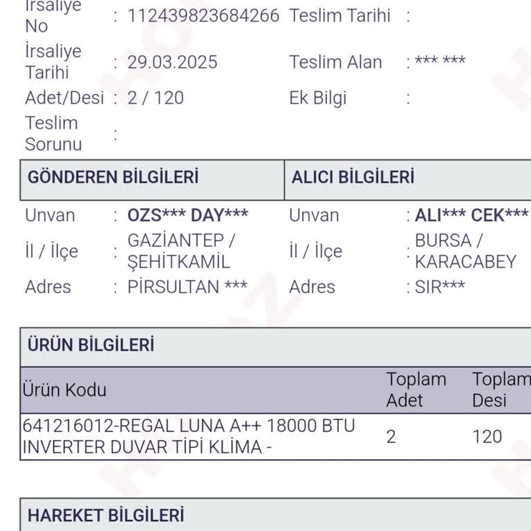 Teslim Edilmeyen Klima Ve Cevapsız Kalan Çağrılar