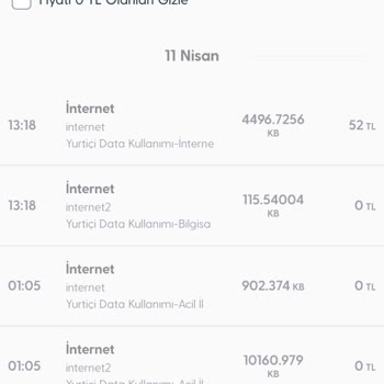 Beklenmedik İnternet Ücreti Şikayeti