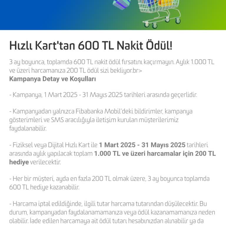 Fibabanka Kampanya İadesi Sorunu