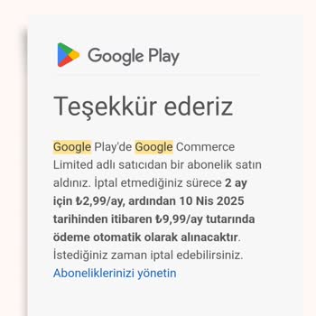 Google Fotoğraflar'da Beklenmedik Ücret Şoku